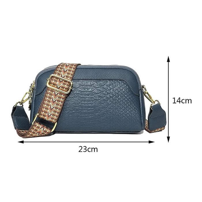 Paola | Bolso de Cuero con Look Reptil
