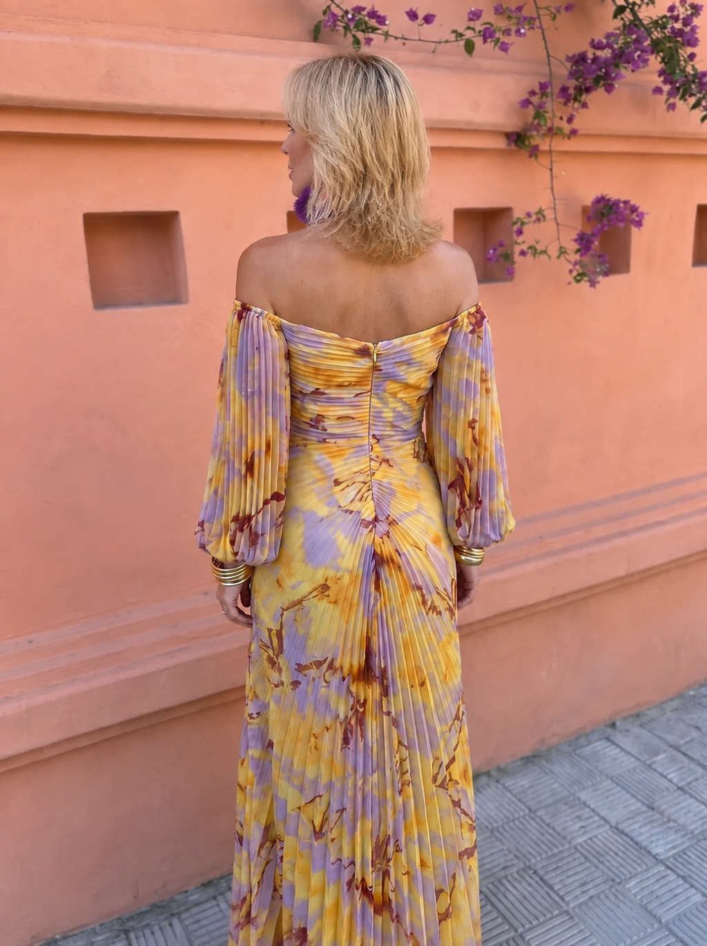 Frida | Vestido largo floral con escote pronunciado