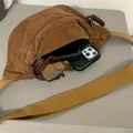 Bolso de Hombro de Pana Beige