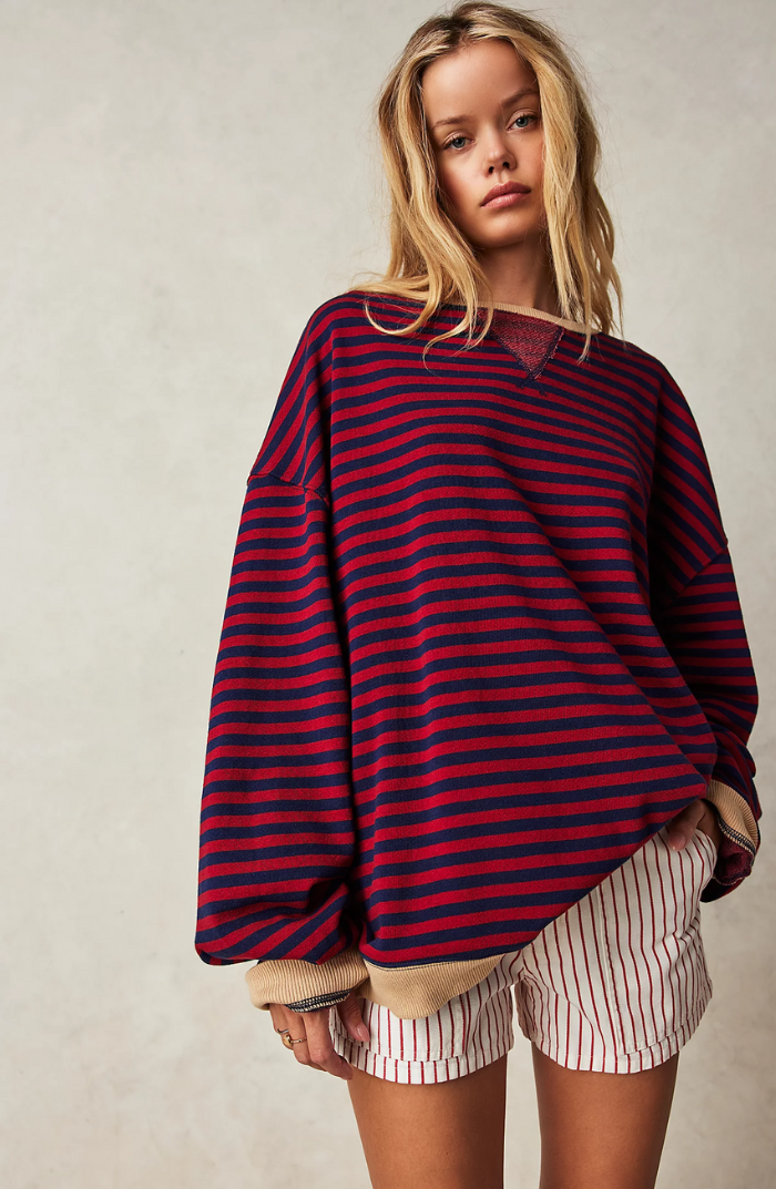 Dora | Suéter oversize de rayas con carácter