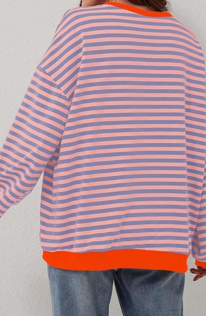Dora | Suéter oversize de rayas con carácter