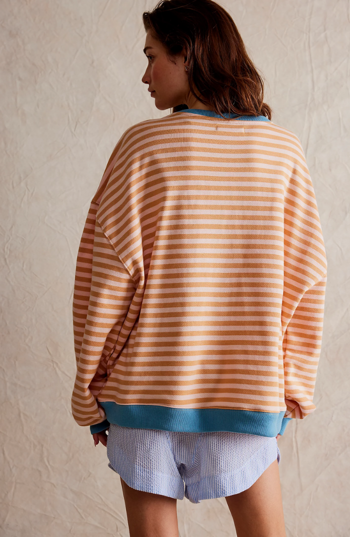 Dora | Suéter oversize de rayas con carácter
