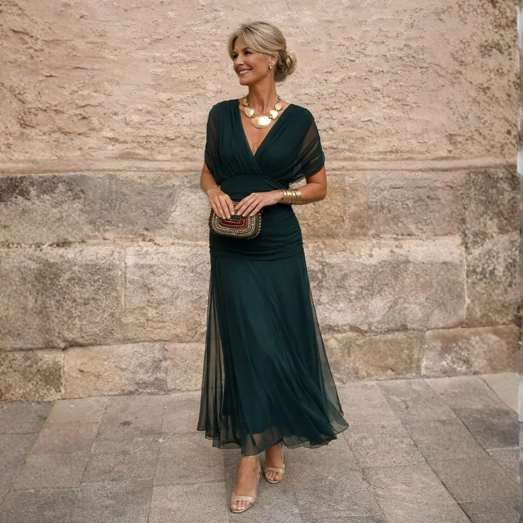 Elisabeth | Vestido verde elegante