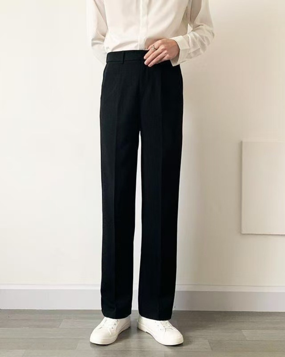 PANTALONES DE TRAJE ANCHOS Y RECTOS