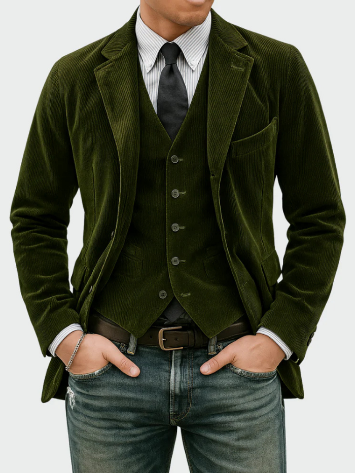 Tommy™ | Set completo de 2 piezas: blazer y chaleco