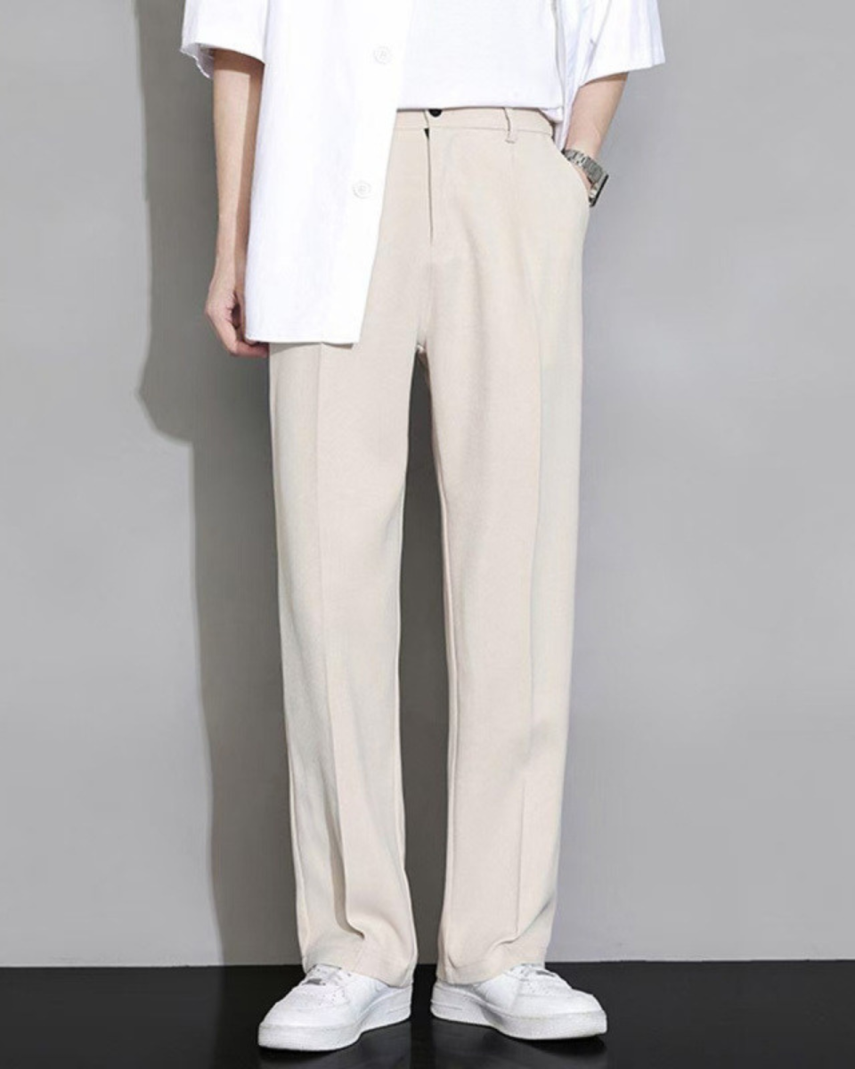 PANTALONES DE TRAJE ANCHOS Y RECTOS