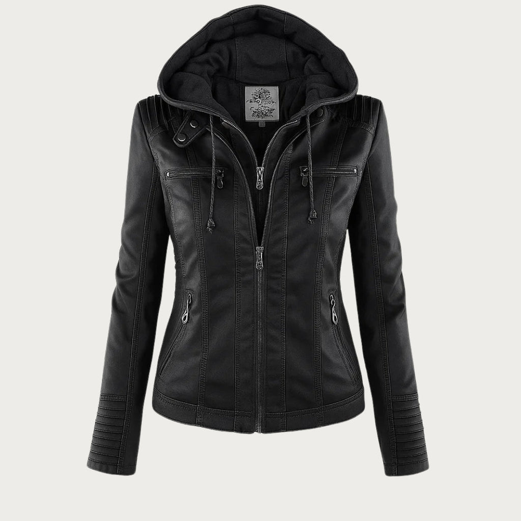 Flavia | Chaqueta de Cuero Robusta y Elegante