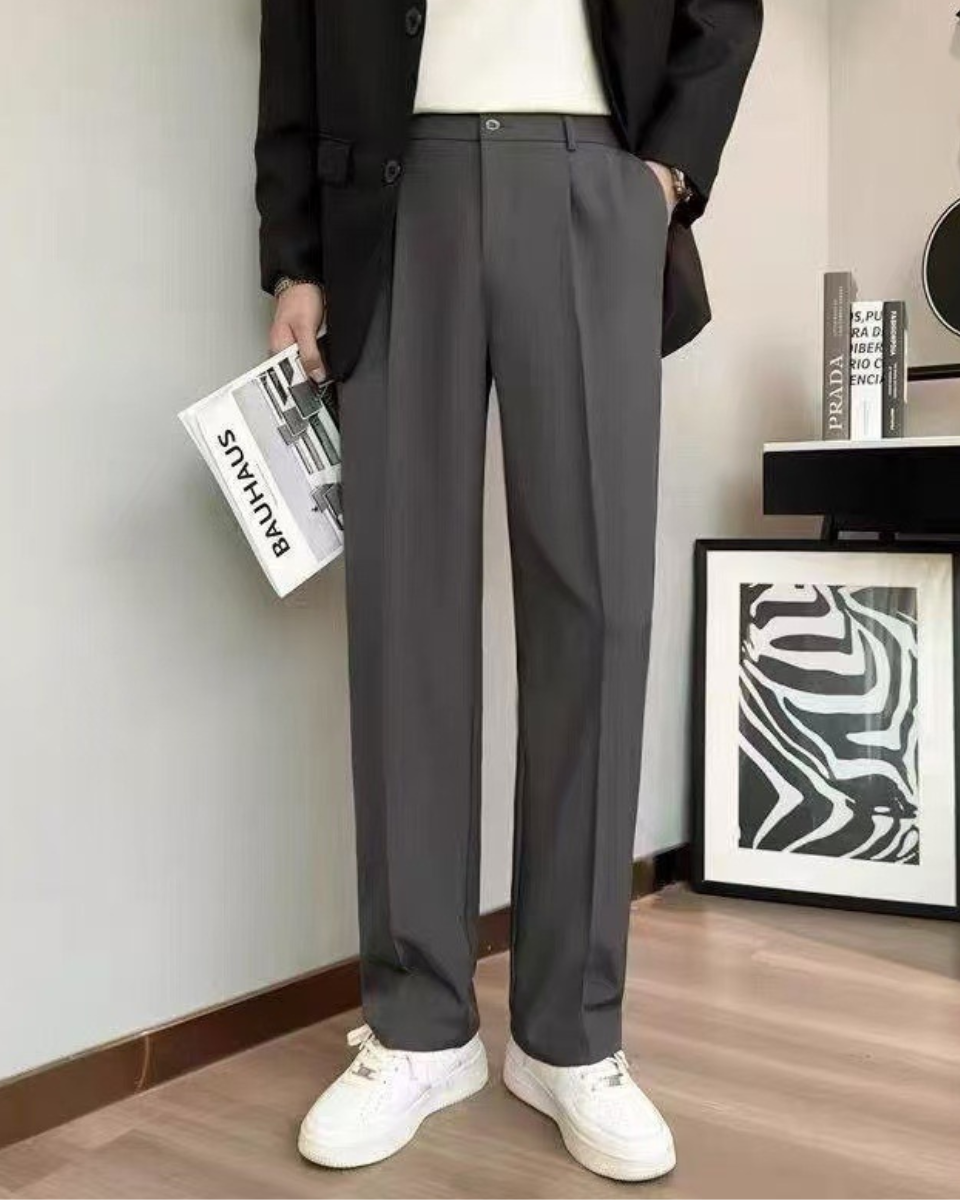 PANTALONES DE TRAJE ANCHOS Y RECTOS