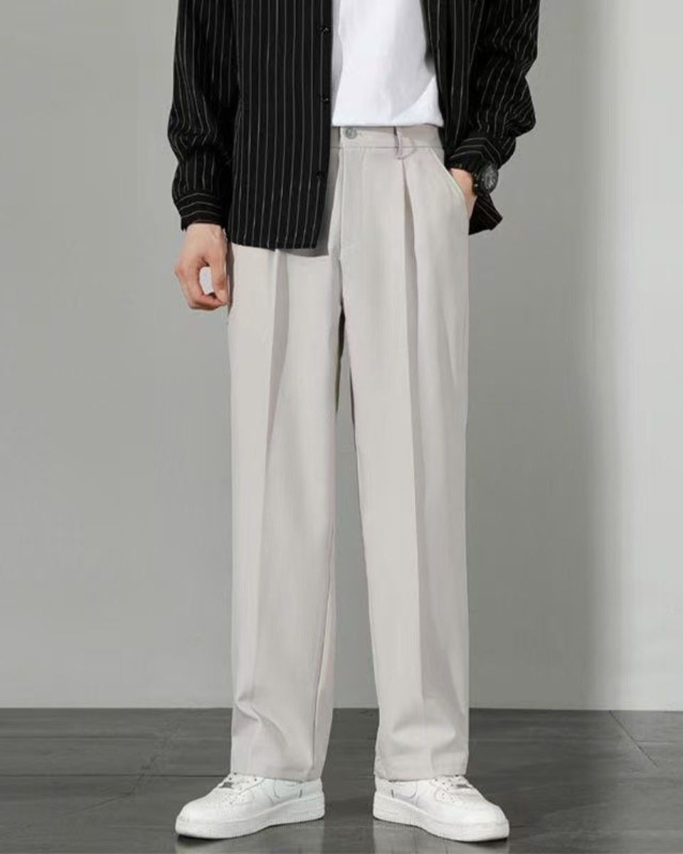 PANTALONES DE TRAJE ANCHOS Y RECTOS