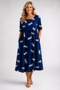 Eva │ Vestido midi estilo dragonfly