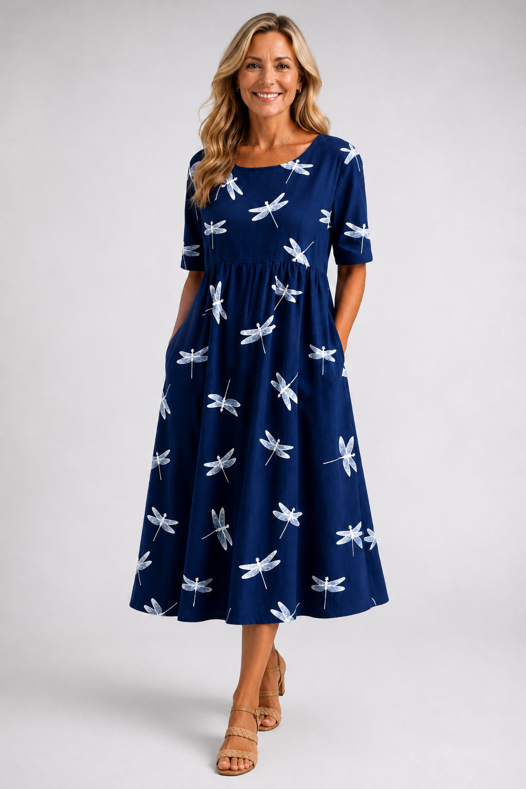 Eva │ Vestido midi estilo dragonfly