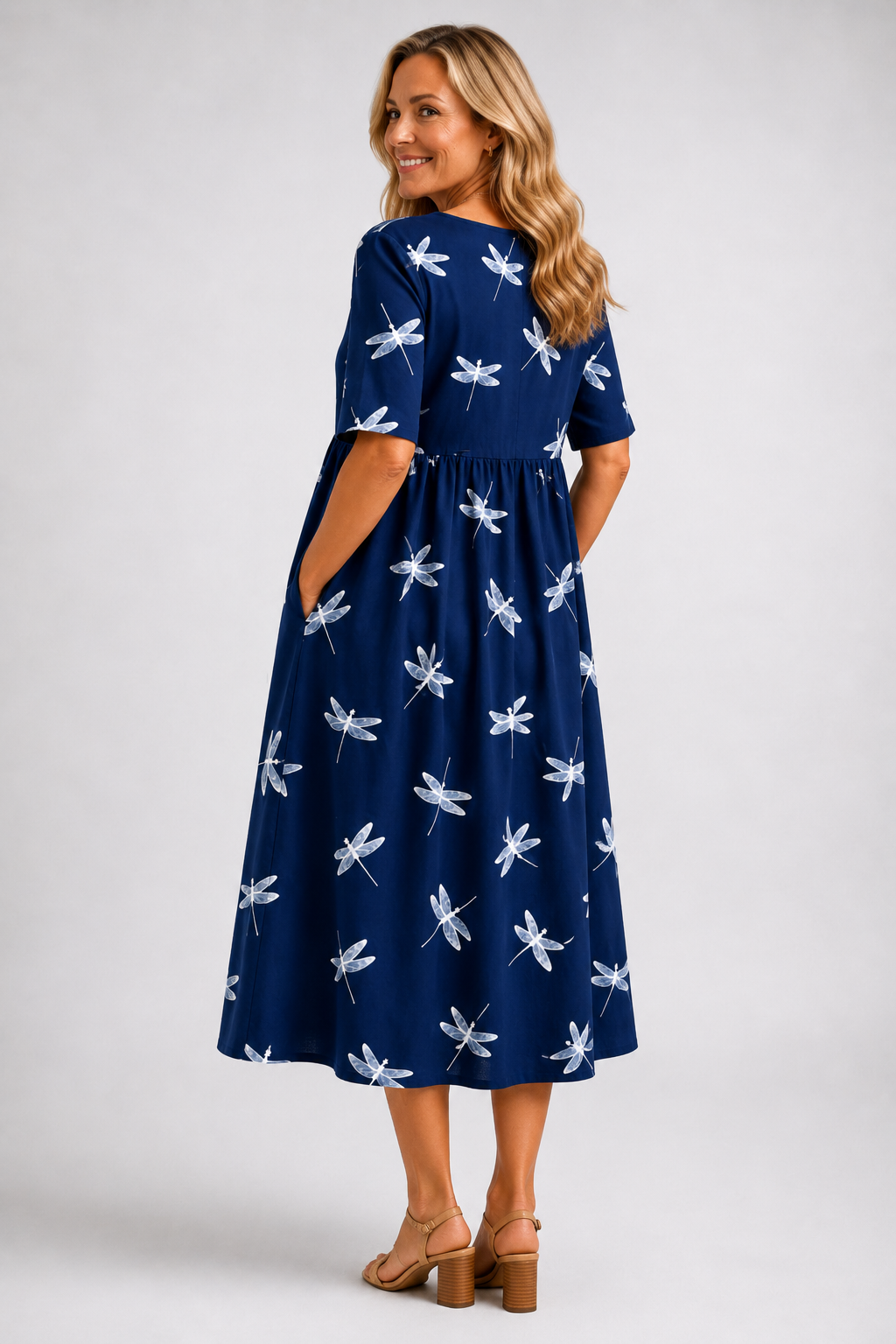 Eva │ Vestido midi estilo dragonfly