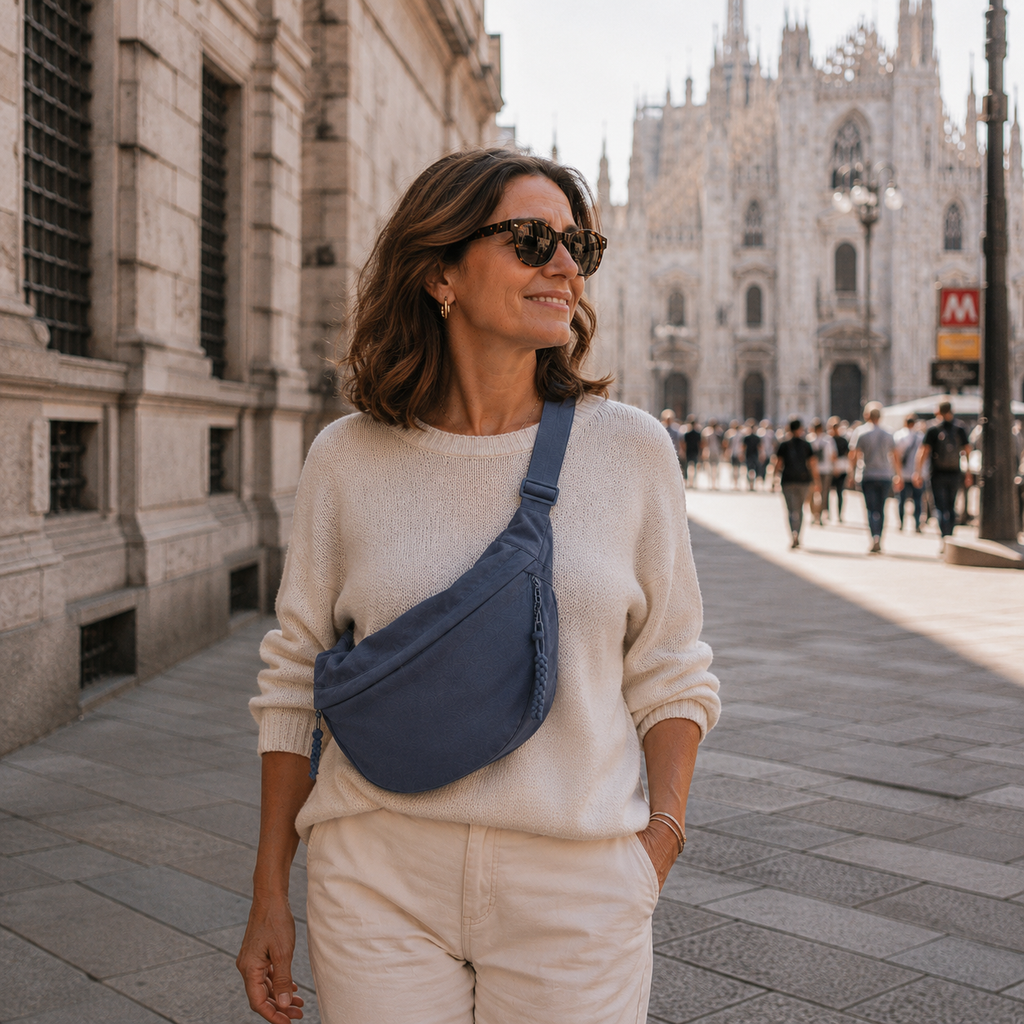 Bolso de Hombro Azul