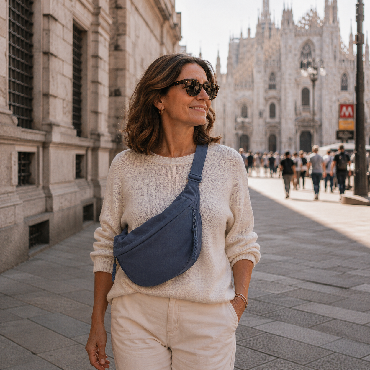 Bolso de Hombro Azul