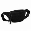 Bolso de Hombro de Pana Negro