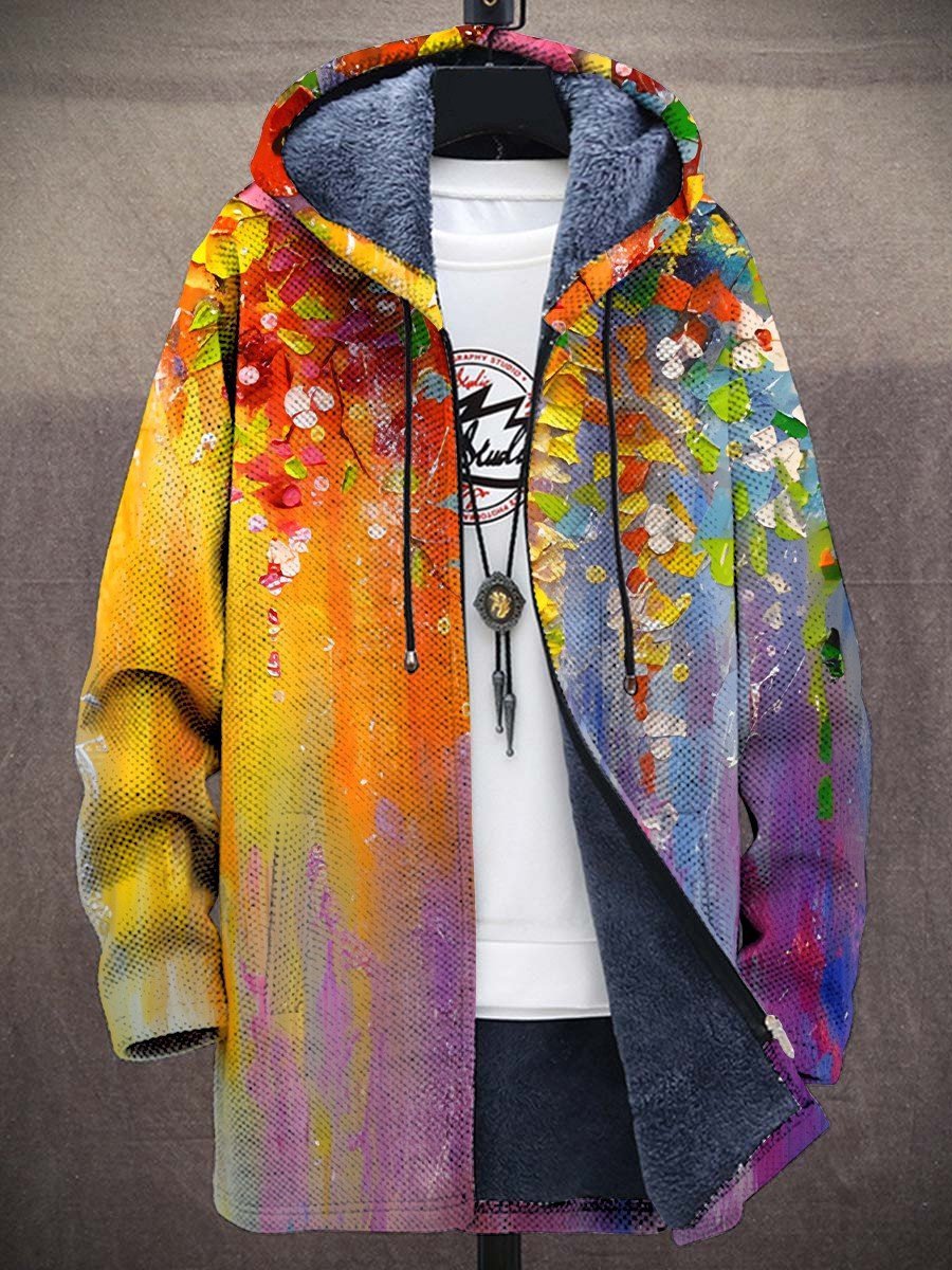 DELIA | Cárdigan con Capucha Artístico