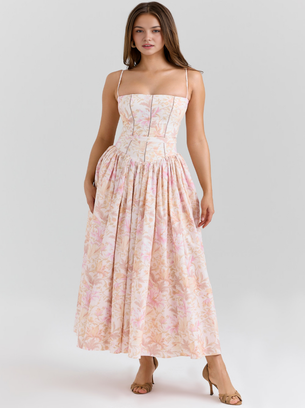 Estrella | Vestido midi floral