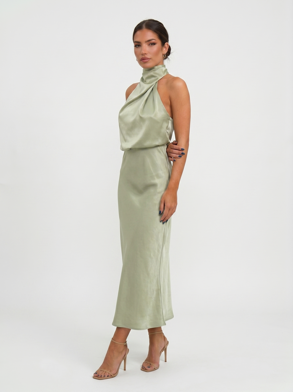 Carmina | Vestido largo con cuello halter