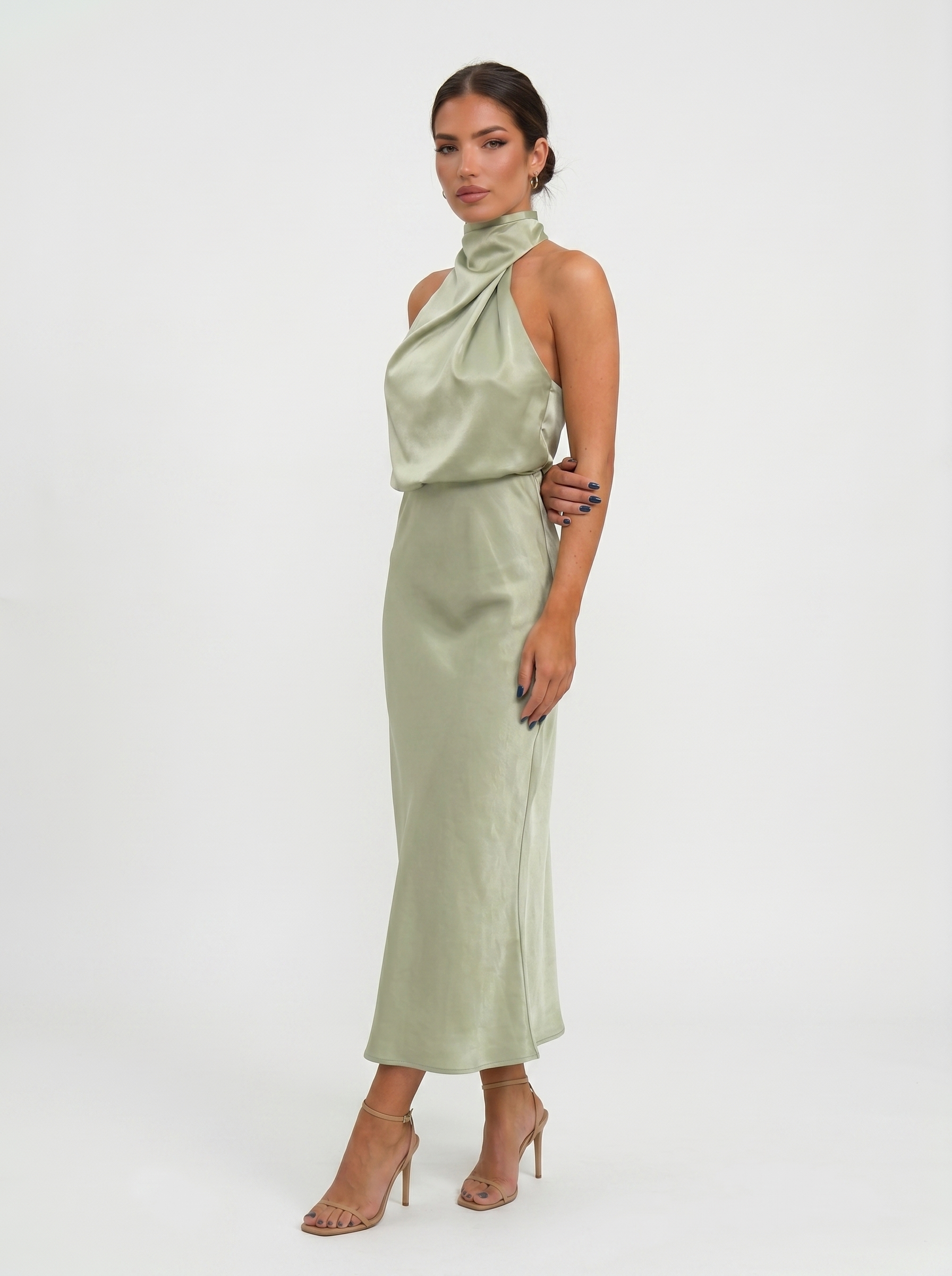 Carmina | Vestido largo con cuello halter