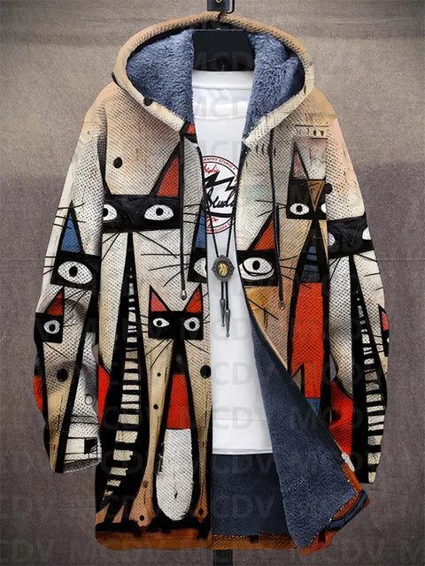 PRESTON | Chaqueta con Capucha de Estampado Artístico