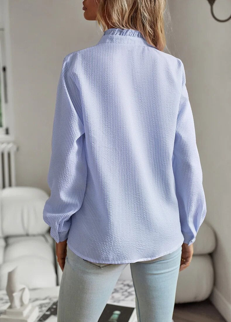 Marina | Blusa elegante de rayas