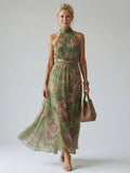 Naomi | Vestido largo con cuello halter