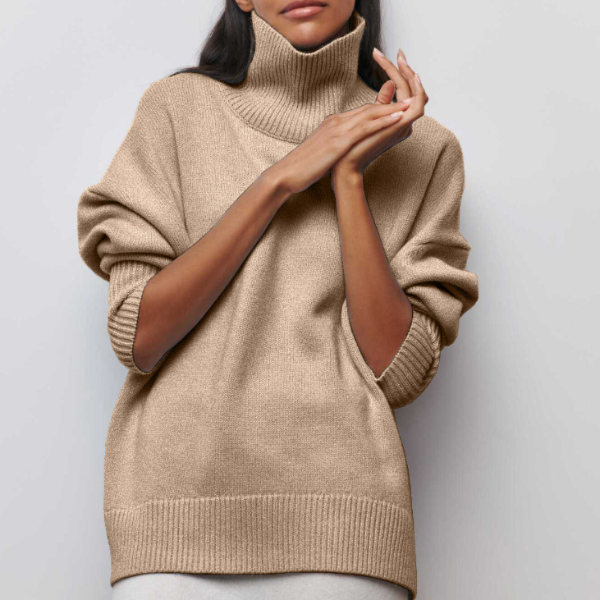 Clara | Jersey de cuello alto en punto fino