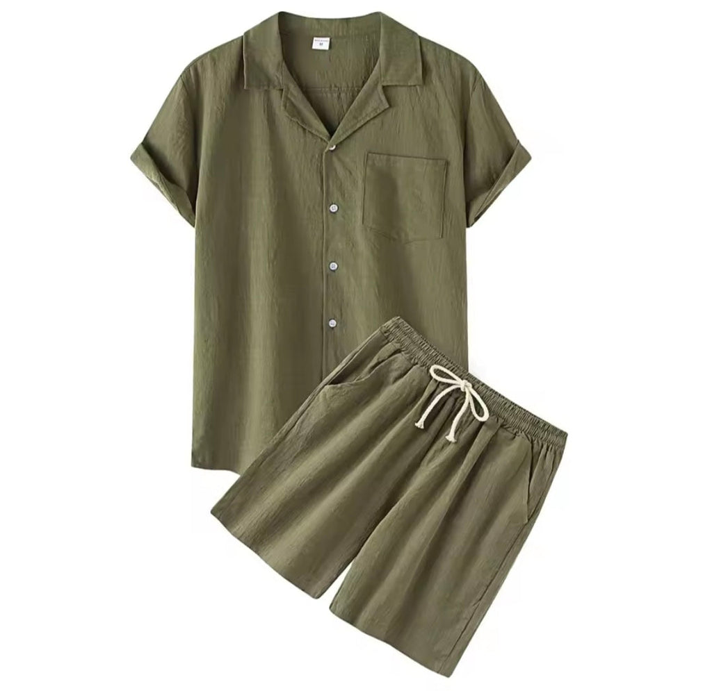 Roberto | Conjunto de ropa de lino y algodón para hombre