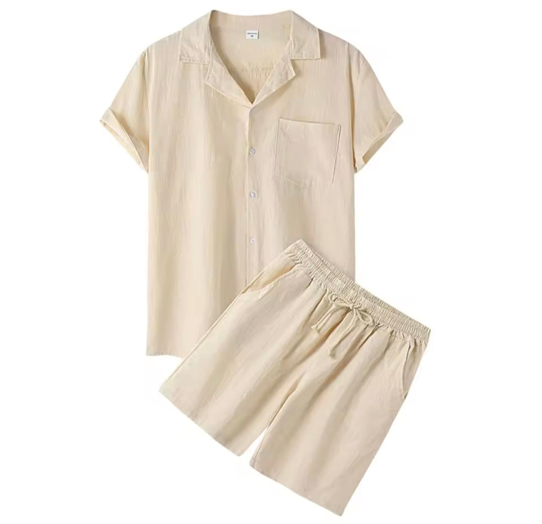 Roberto | Conjunto de ropa de lino y algodón para hombre
