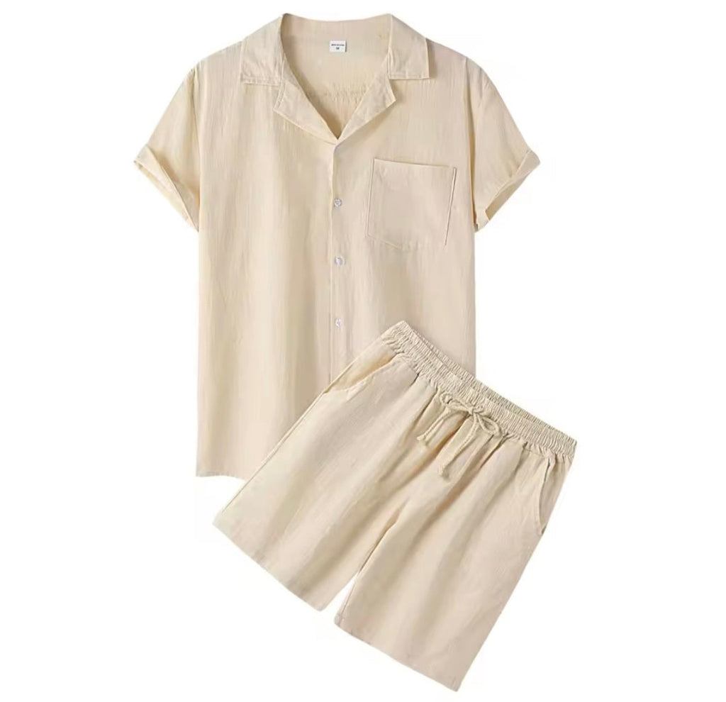 Roberto | Conjunto de ropa de lino y algodón para hombre