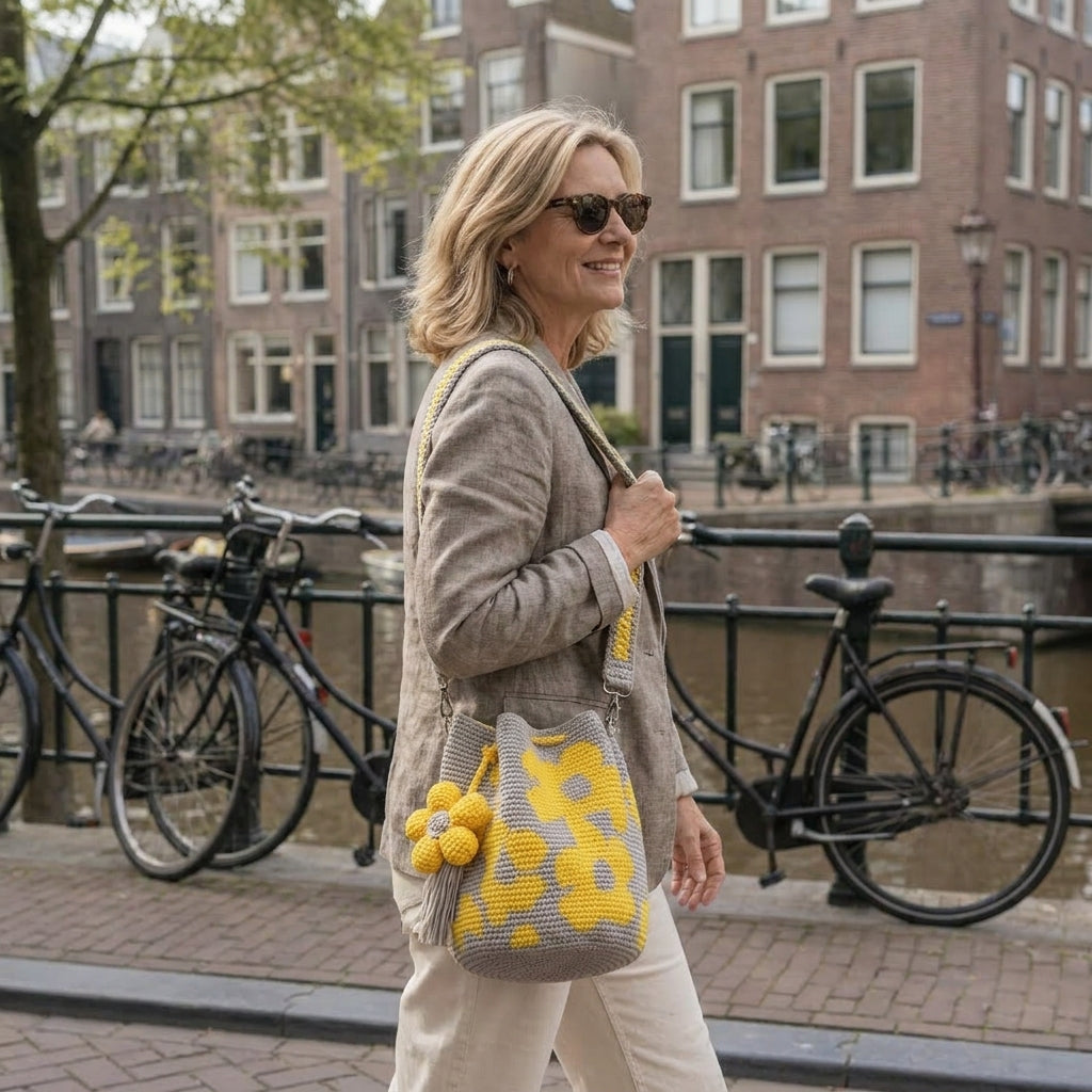 Julia | Bolso Floral de Crochet