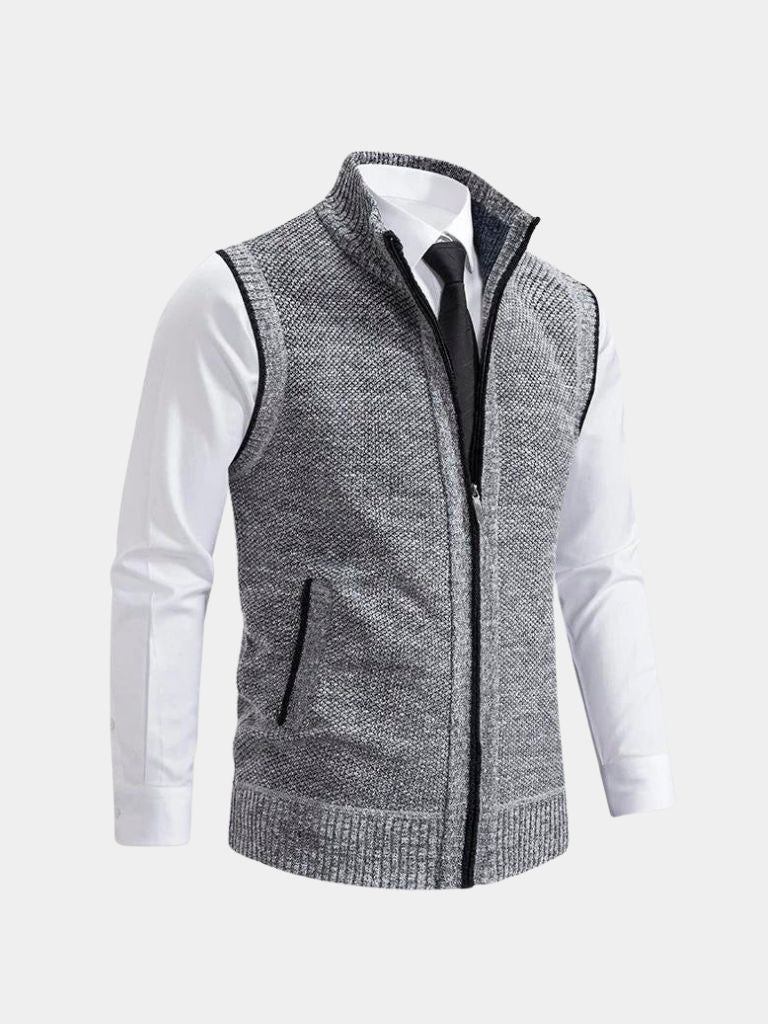 Raúl | Chaleco Elegante con Cremallera Completa