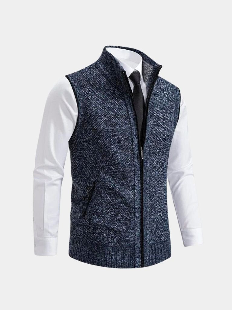 Raúl | Chaleco Elegante con Cremallera Completa