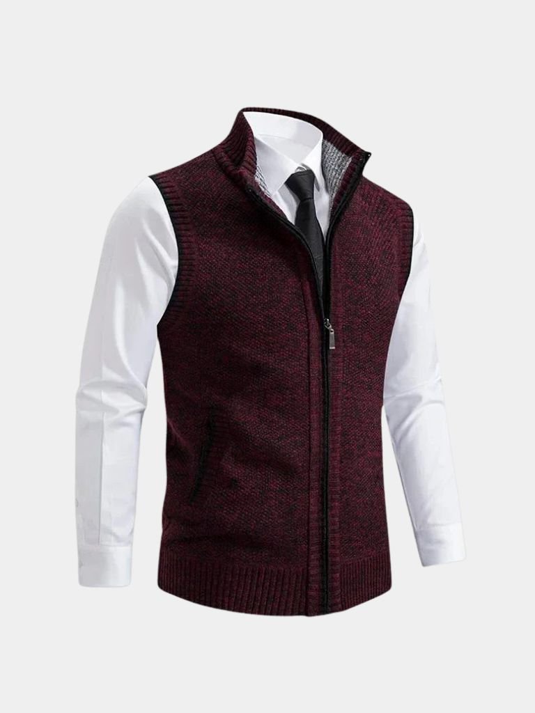 Raúl | Chaleco Elegante con Cremallera Completa