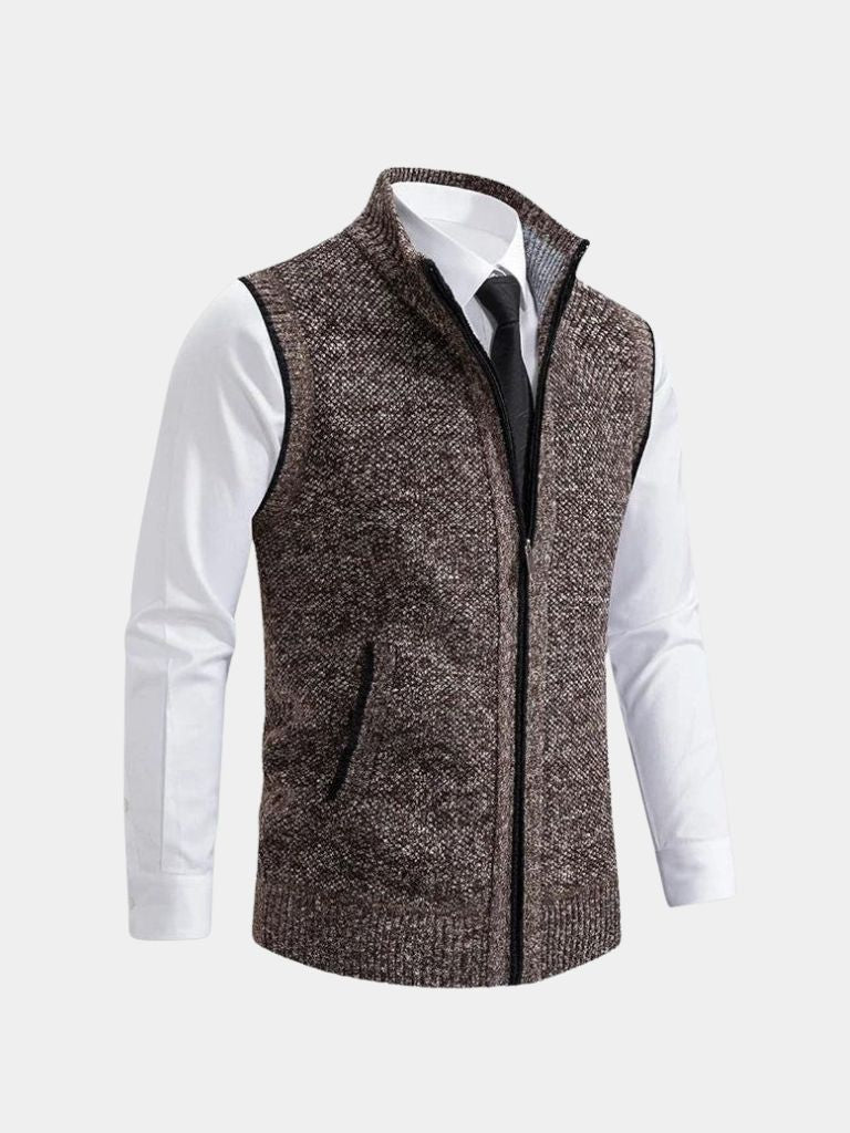 Raúl | Chaleco Elegante con Cremallera Completa