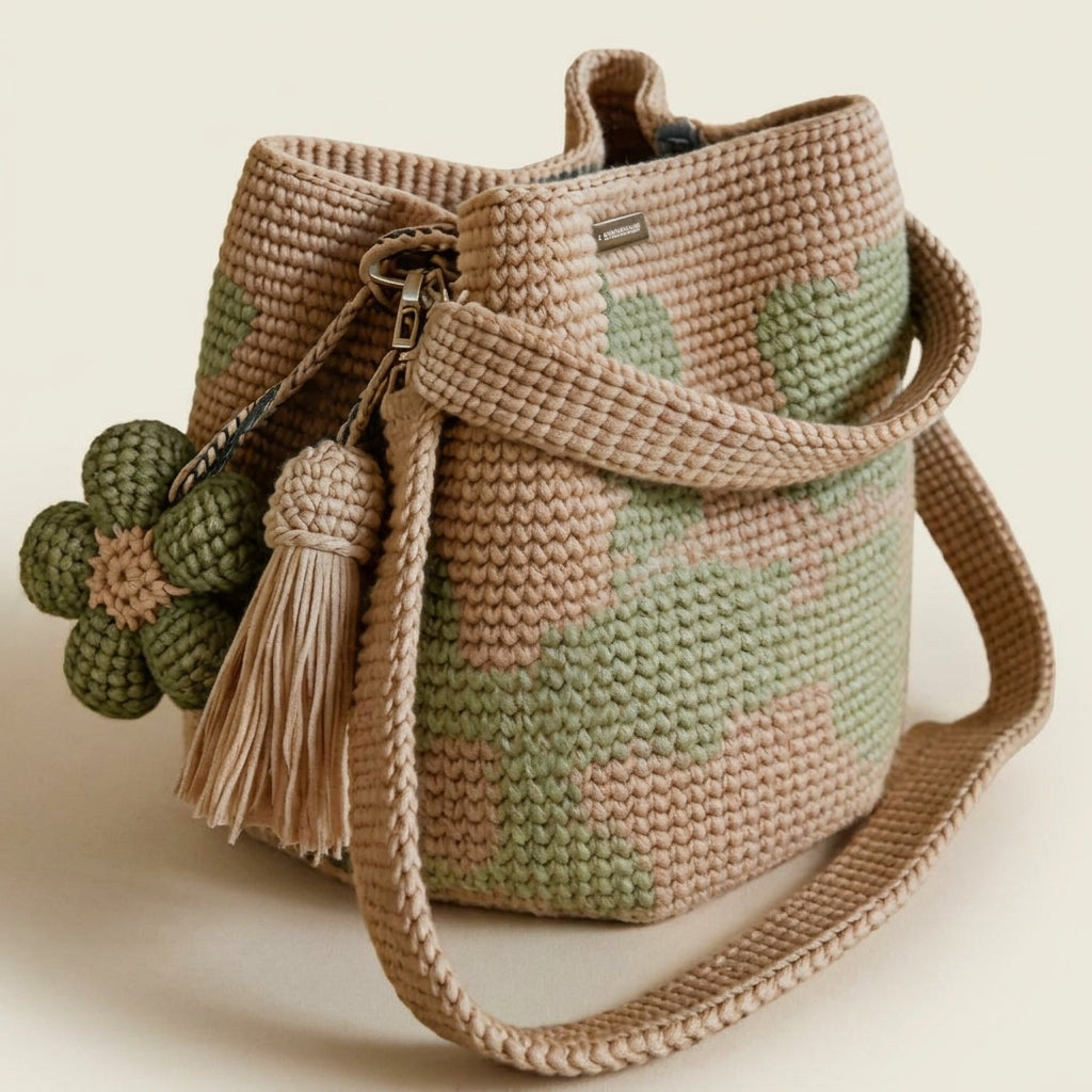 Julia | Bolso Floral de Crochet