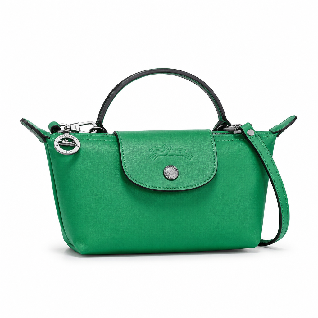 MINI BOLSO DE PIEL LONGCHAM | VERDE
