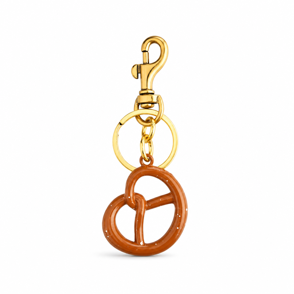 LLAVERO PRETZEL DOURADO