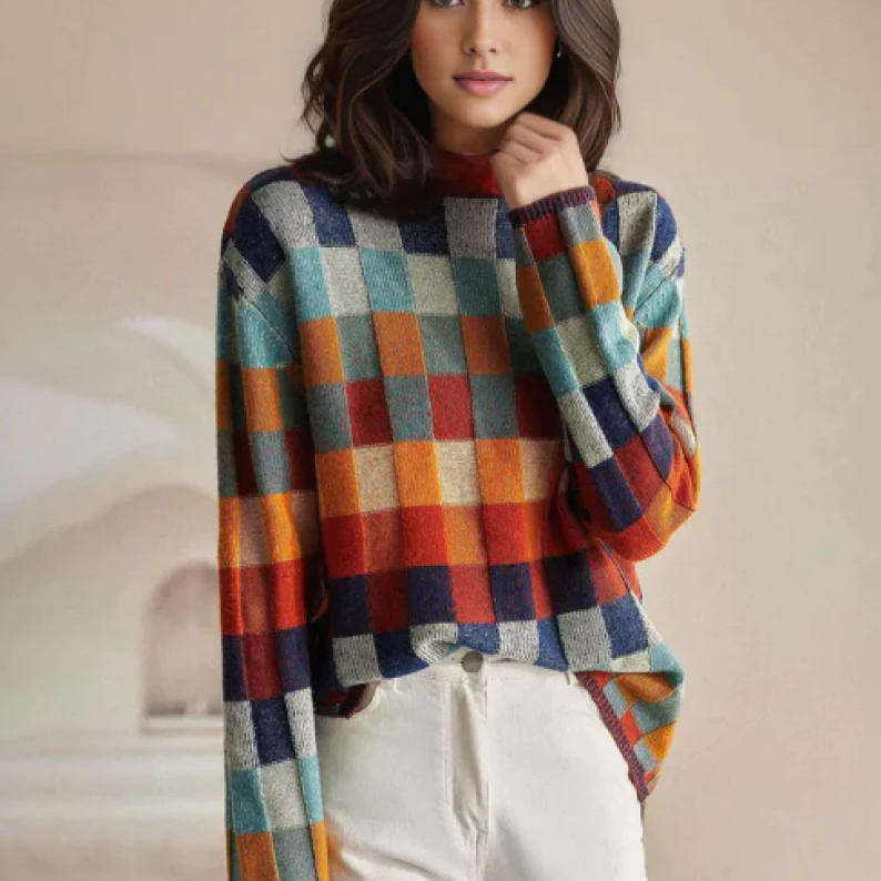 Alma | Jersey de cuello alto en 100% cachemir