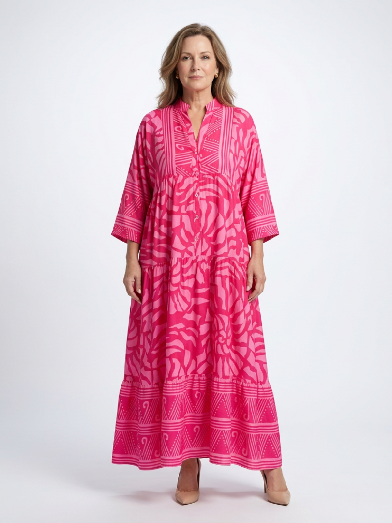 Marianne | Vestido midi con botones en la parte delantera