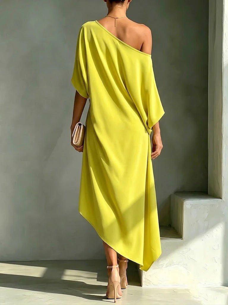 Camila │ Elegante vestido asimétrico